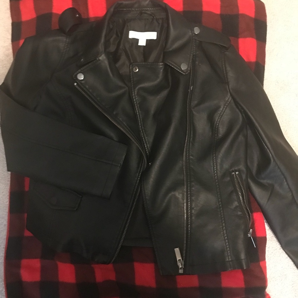 Brand new faux leather jacket